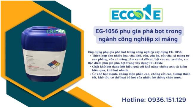 EG-1056 phụ gia phá bọt trong ngành công nghiệp xi măng